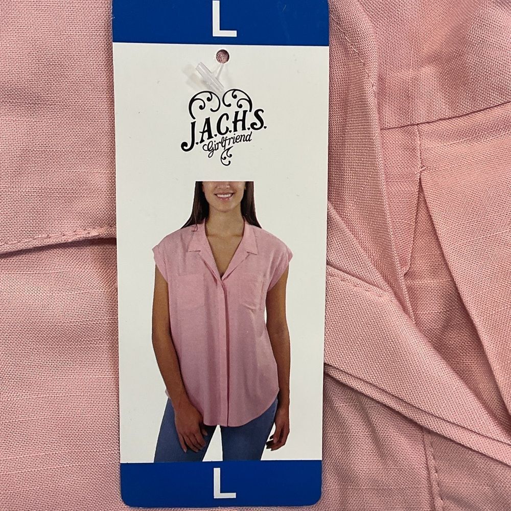 JACHS Girlfriend Blush Pink Blouse